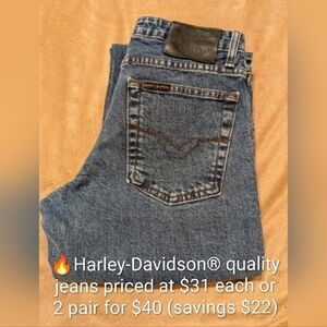 Authentic Harley-Davidson® Classic Denim Jeans Size 4